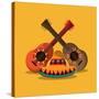 Mexican Culture Related Icons Image-Jemastock-Stretched Canvas