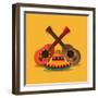 Mexican Culture Related Icons Image-Jemastock-Framed Art Print