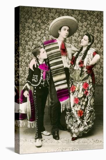 Mexican Family in Costume-null-Stretched Canvas