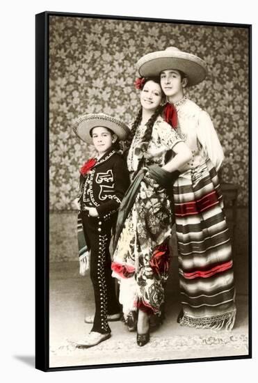 Mexican Family in Native Garb-null-Framed Stretched Canvas