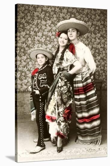 Mexican Family in Native Garb-null-Stretched Canvas