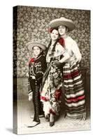 Mexican Family in Native Garb-null-Stretched Canvas
