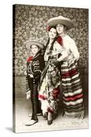 Mexican Family in Native Garb-null-Stretched Canvas