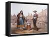 Mexican Family in Plaza Santo Domingo, Mexico City, C.1840-German School-Framed Stretched Canvas