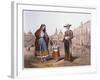 Mexican Family in Plaza Santo Domingo, Mexico City, C.1840-German School-Framed Giclee Print