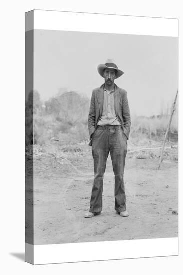 Mexican Field Worker, Father of Six.-Dorothea Lange-Stretched Canvas