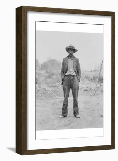 Mexican Field Worker, Father of Six.-Dorothea Lange-Framed Art Print