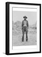 Mexican Field Worker, Father of Six.-Dorothea Lange-Framed Art Print