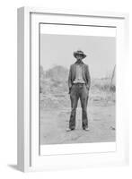 Mexican Field Worker, Father of Six.-Dorothea Lange-Framed Art Print