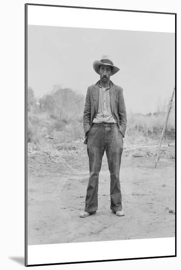 Mexican Field Worker, Father of Six.-Dorothea Lange-Mounted Art Print