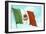 Mexican Flag-null-Framed Art Print