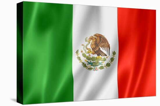 Mexican Flag-daboost-Stretched Canvas