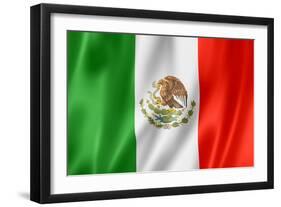 Mexican Flag-daboost-Framed Art Print