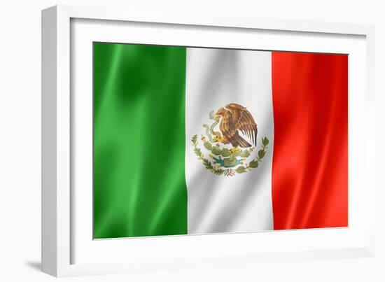 Mexican Flag-daboost-Framed Art Print