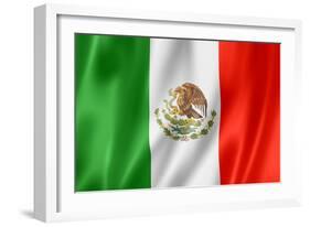 Mexican Flag-daboost-Framed Art Print