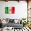 Mexican Flag-daboost-Stretched Canvas displayed on a wall