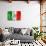 Mexican Flag-daboost-Art Print displayed on a wall