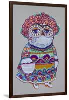 Mexican Folk Owl-Oxana Zaika-Framed Giclee Print