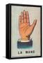 Mexican Fortune Telling Card, Hand-null-Framed Stretched Canvas