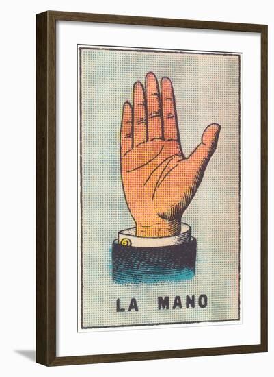 Mexican Fortune Telling Card, Hand-null-Framed Art Print