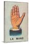 Mexican Fortune Telling Card, Hand-null-Stretched Canvas