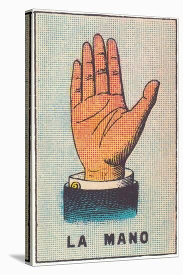 Mexican Fortune Telling Card, Hand-null-Stretched Canvas