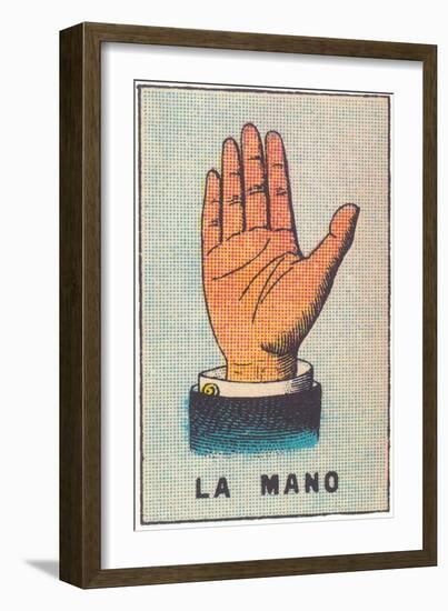 Mexican Fortune Telling Card, Hand-null-Framed Art Print