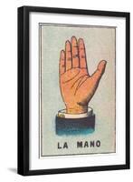 Mexican Fortune Telling Card, Hand-null-Framed Art Print