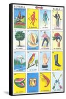 Mexican Fortune Telling Cards-null-Framed Stretched Canvas