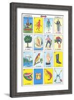 Mexican Fortune Telling Cards-null-Framed Art Print