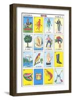 Mexican Fortune Telling Cards-null-Framed Art Print