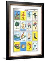 Mexican Fortune Telling Cards-null-Framed Art Print