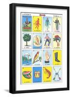 Mexican Fortune Telling Cards-null-Framed Art Print