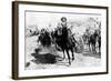 Mexican General Pancho Villa Riding with His Men after Victory at Torreon-null-Framed Photographic Print