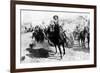 Mexican General Pancho Villa Riding with His Men after Victory at Torreon-null-Framed Photographic Print