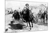 Mexican General Pancho Villa Riding with His Men after Victory at Torreon-null-Mounted Photographic Print