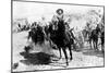 Mexican General Pancho Villa Riding with His Men after Victory at Torreon-null-Mounted Photographic Print