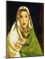 Mexican Girl with Oriental Scarf, 1916-Robert Henri-Mounted Giclee Print