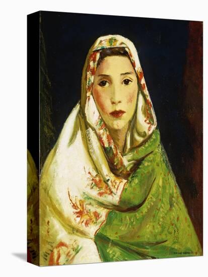 Mexican Girl with Oriental Scarf, 1916-Robert Henri-Stretched Canvas