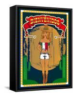 Mexican Girl-snoopgraphics-Framed Stretched Canvas