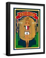 Mexican Girl-snoopgraphics-Framed Art Print