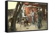 Mexican Glass Blowers-null-Framed Stretched Canvas