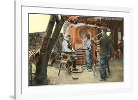 Mexican Glass Blowers-null-Framed Art Print