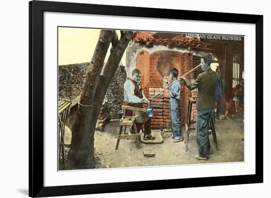 Mexican Glass Blowers-null-Framed Art Print