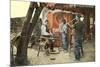 Mexican Glass Blowers-null-Mounted Art Print
