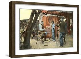 Mexican Glass Blowers-null-Framed Art Print