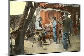 Mexican Glass Blowers-null-Mounted Art Print