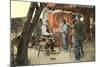 Mexican Glass Blowers-null-Mounted Art Print