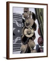 Mexican Handicrafts, Straw Hats, and Cactus, Todos Santos, Baja, Mexico-Cindy Miller Hopkins-Framed Photographic Print