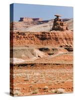 Mexican Hat Rock in Mexican Hat, Utah, United States of America, North America-Kober Christian-Stretched Canvas